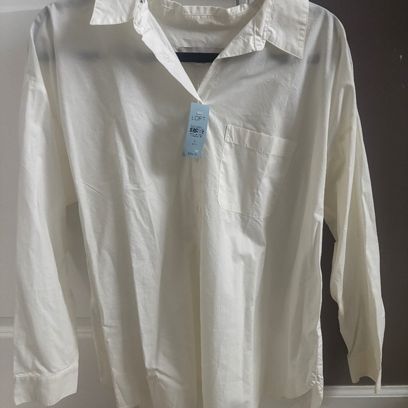 LOFT Button Up Tshirt- New With Tag - Picture 1 of 1